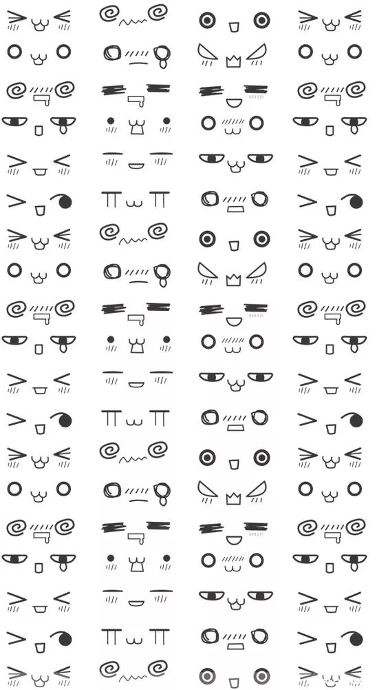 「干货收藏！」1000个可爱的手绘小表情，分享给想学简笔画和喜欢做手账的你！