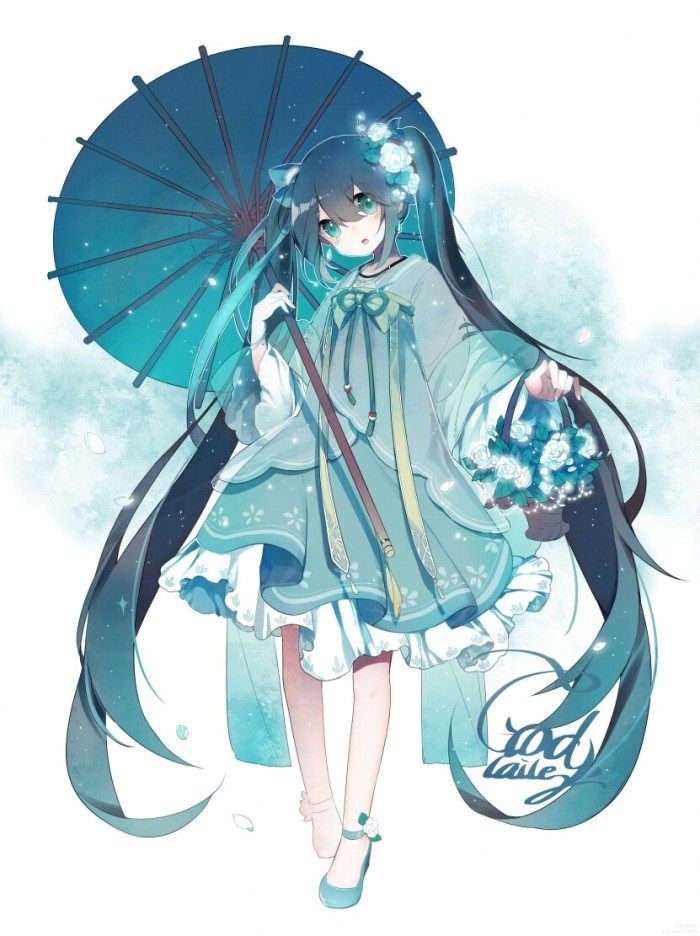 8张古典风格的初音未来美图壁纸，这是你没看过的东方之美