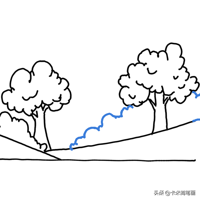 森林简笔画 - 美丽又好看的森林简笔画教程