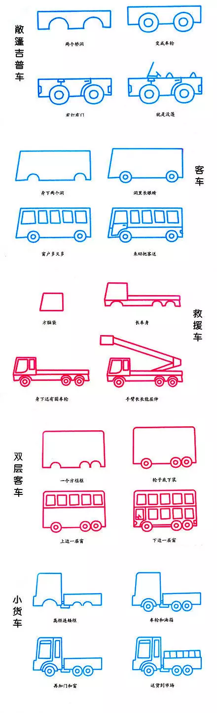 50个带儿歌的简笔画教程，4步就能学画，孩子边唱边画记得牢