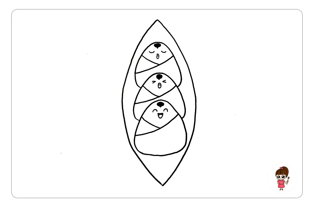 端午节赛龙舟，可爱的粽子简笔画「图文+视频教程」