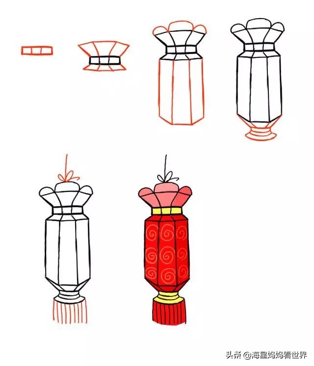 新年素材简笔画、水彩画大全，新年海报、贺卡再也不用愁啦