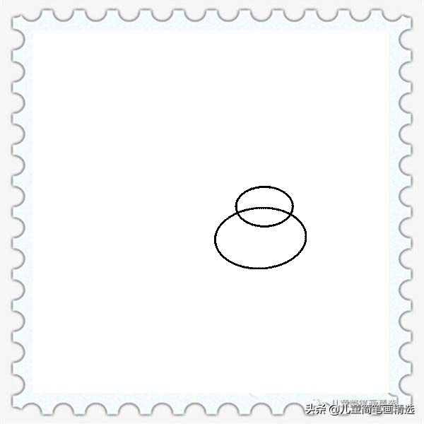 儿童简笔画精选-用椭圆（Ellipse）画一只蝙蝠(Bat)