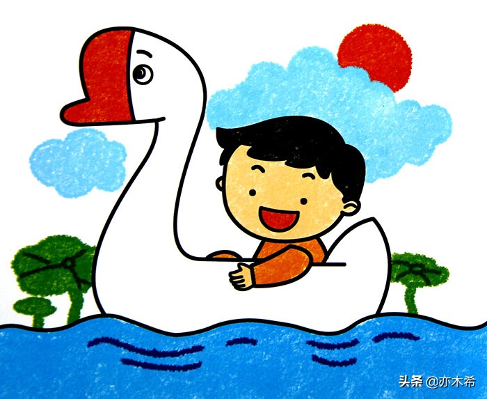 0-6岁幼儿简笔画大全最简单带颜色，萌萌哒的彩色儿童简笔画