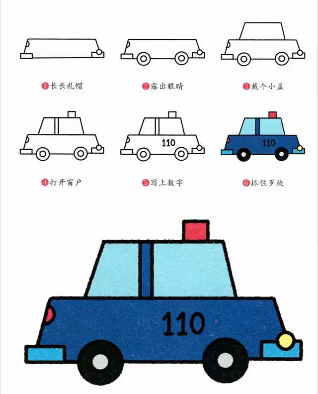 简笔画｜八种常见交通工具，五分钟全学会，超级简单！快收藏！