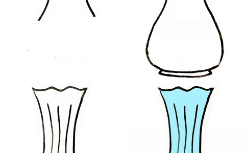 花瓶简笔画图片 不同造型和纹样的花瓶，小朋友一学就会 漂亮的花瓶简笔画大全
