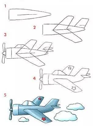 儿童简笔画大全：十几款交通工具的简单画法，轻松学起来