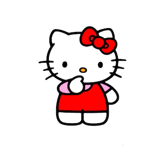 hello Kitty猫简笔画步骤