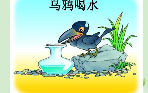 乌鸦喝水的故事（用智慧换来的水）