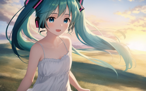 群山、草原与初音未来