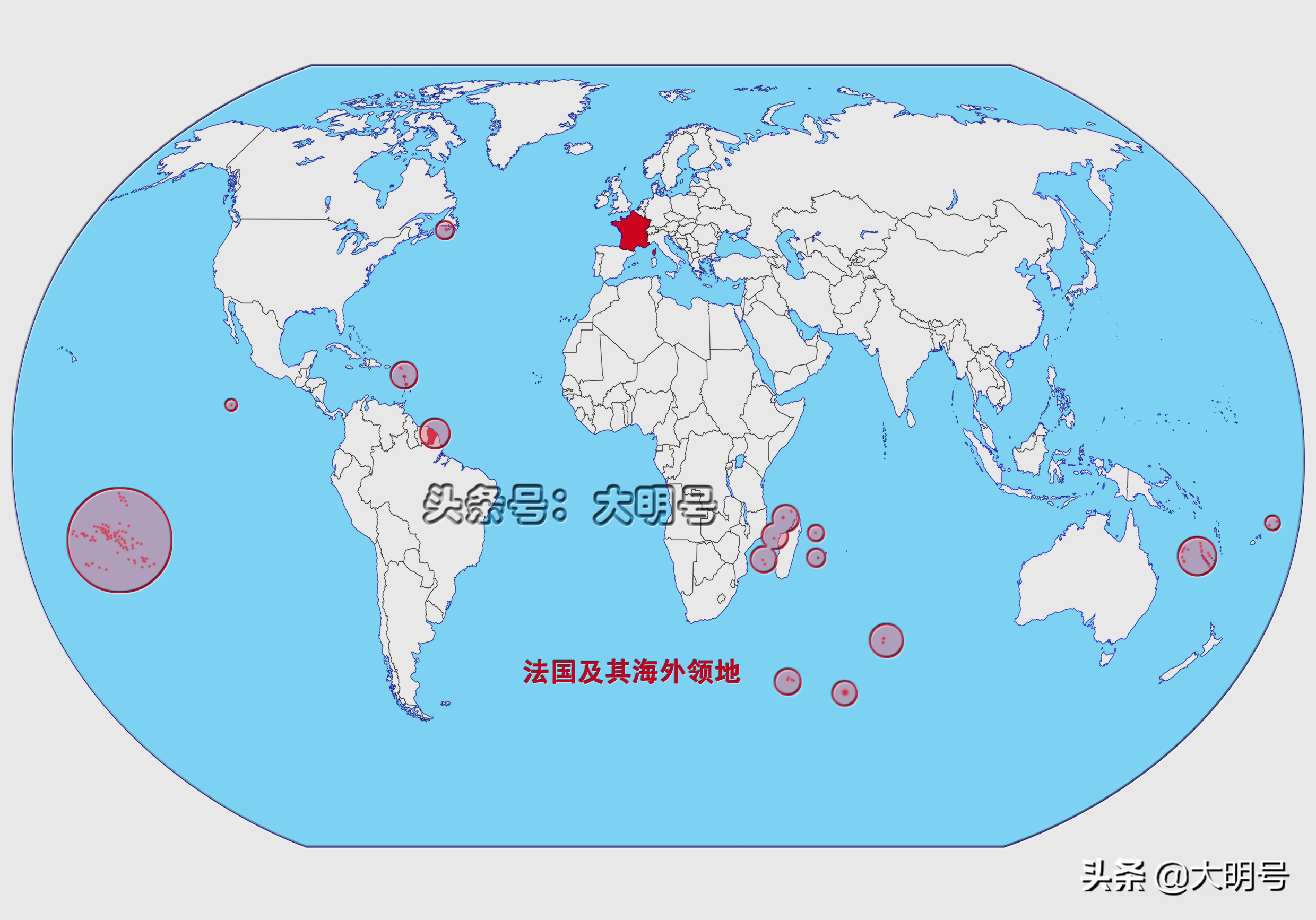 法国面积有多大？本土55万，海外12万平方公里，约等于两个德国