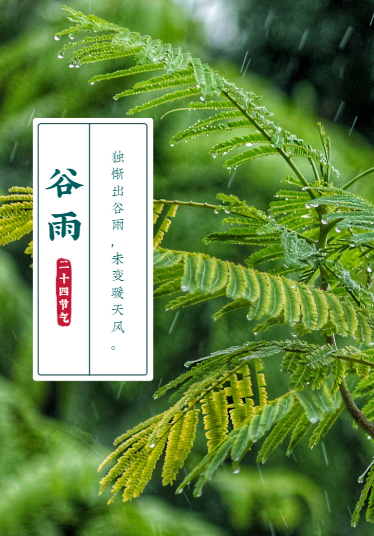 谷雨节气祝福语