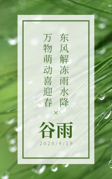 谷雨节气祝福语