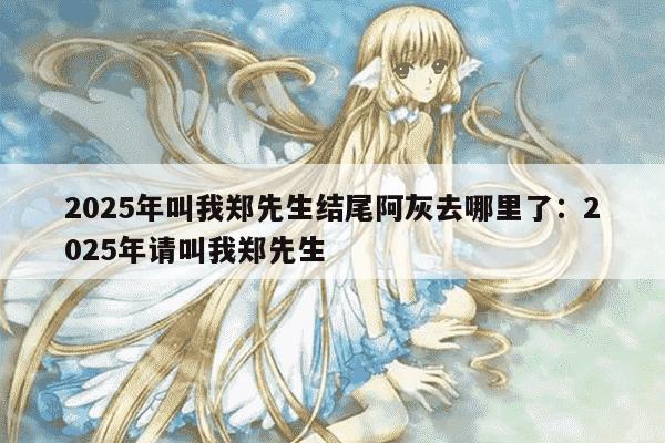 2025年叫我郑先生结尾阿灰去哪里了：2025年请叫我郑先生